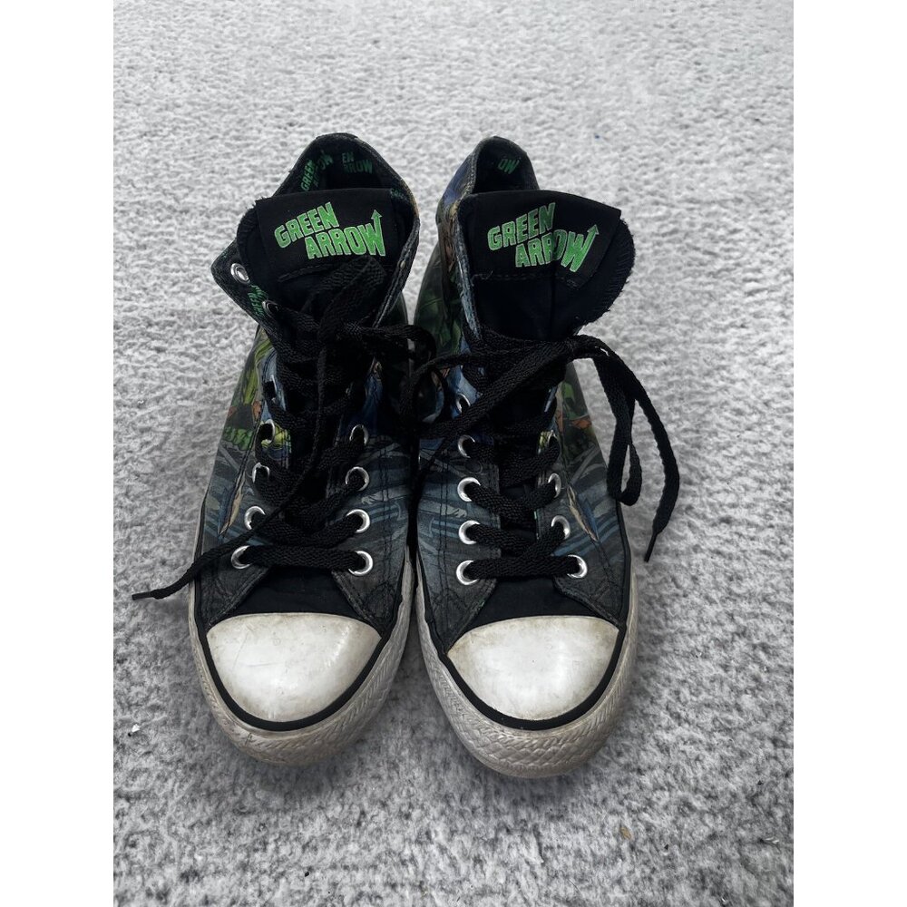 Men's Converse All Stars Chucks Green Arrow DC Comics High Top Sneaker Size 8 - Picture 5 of 11